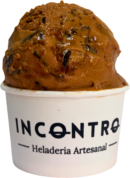 Helado sabor Dulce de Leche Granizado en vaso Incontro