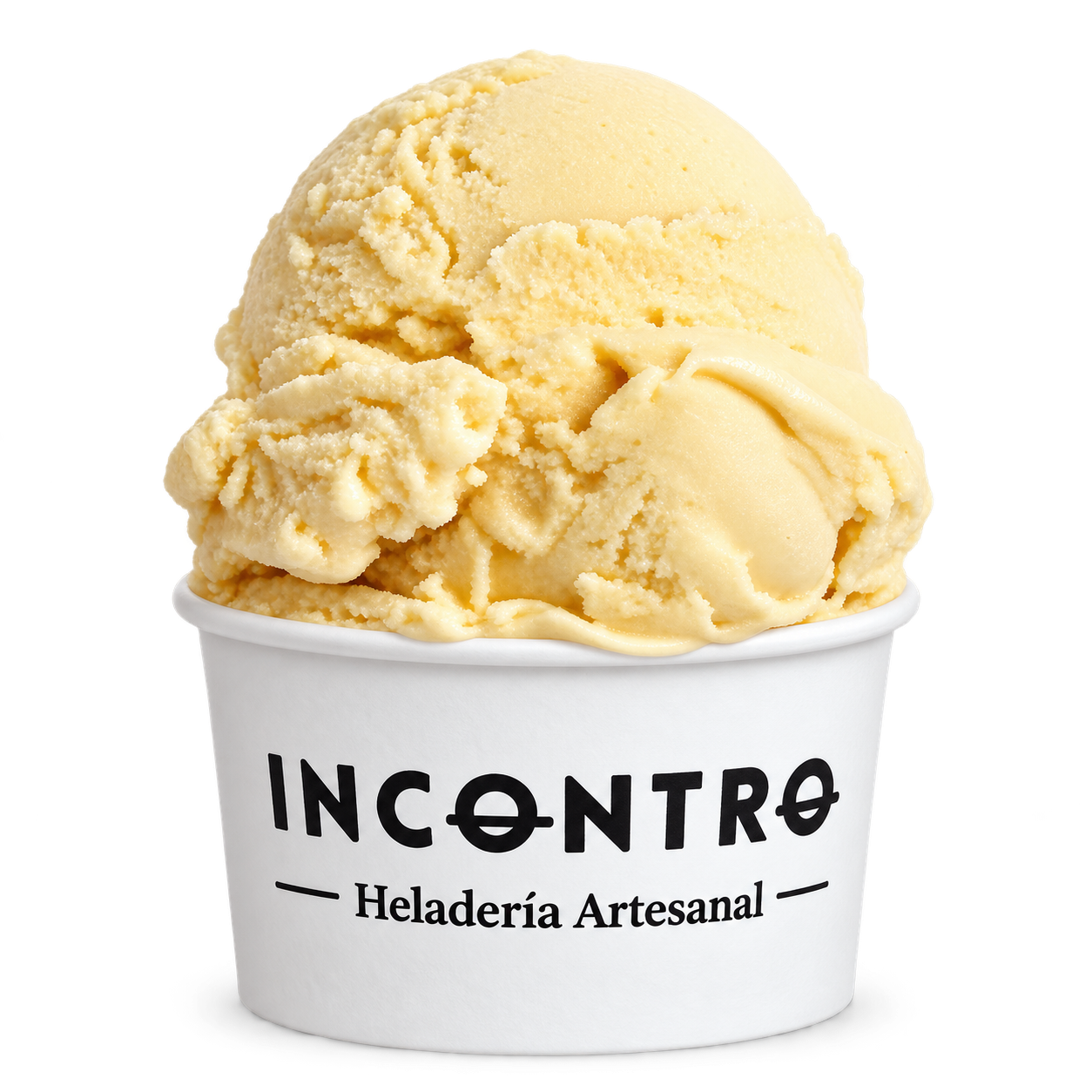 Gelato de vainilla en vaso Incontro